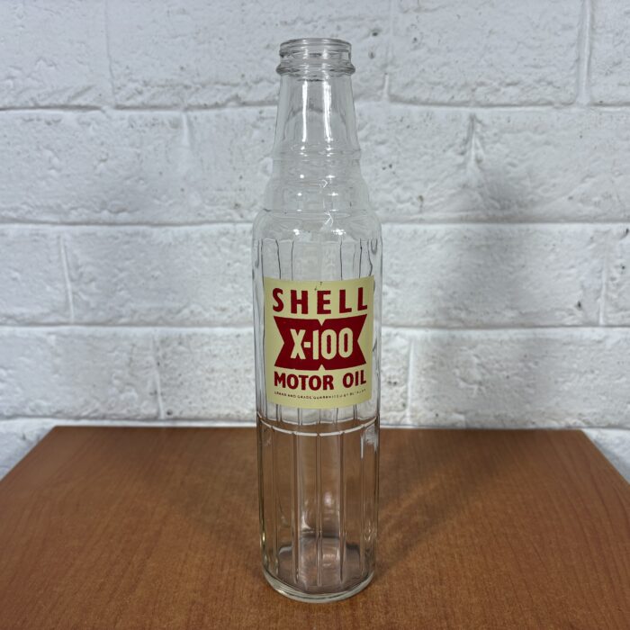 Lot 61: Vintage 1960s Shell X-100 Glass Bottle