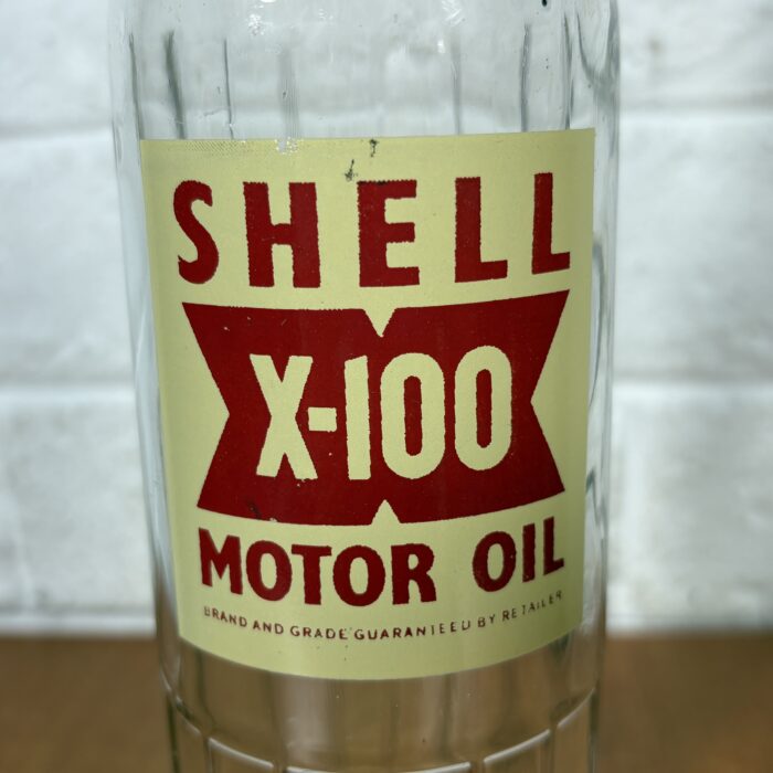 Lot 61: Vintage 1960s Shell X-100 Glass Bottle - Image 4