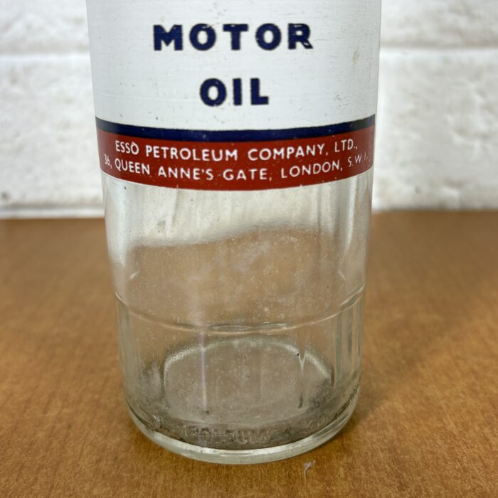 Lot 31: Vintage 1960s Esso Extra Motor Oil Glass Bottle (1 Pint) ~ Esso Petroleum Company Ltd. - Image 5