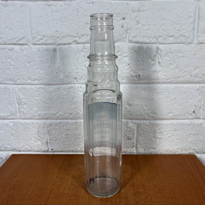 Lot 31: Vintage 1960s Esso Extra Motor Oil Glass Bottle (1 Pint) ~ Esso Petroleum Company Ltd. - Image 7