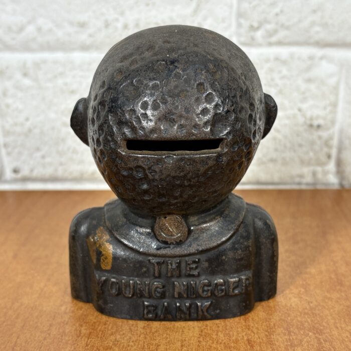 Lot 87: Vintage American "The Young N*" Cast Iron Money Bank - Image 6