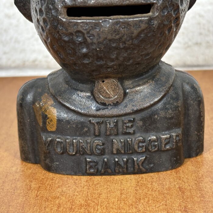 Lot 87: Vintage American "The Young N*" Cast Iron Money Bank - Image 9