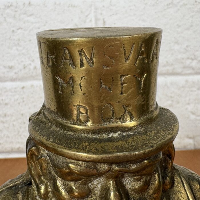 Lot 93: Antique 1900s Brass Transvaal Paul Kruger Money Bank (Boer War Era) ~ Made in England - Image 3