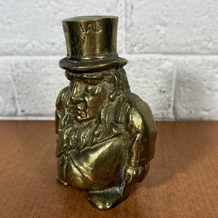 Lot 93: Antique 1900s Brass Transvaal Paul Kruger Money Bank (Boer War Era) ~ Made in England - Image 6