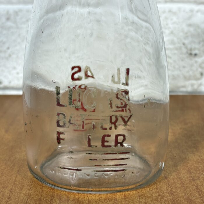 Lot 43: Vintage 1950s Lucas Battery Filler Glass Bottle (Made in England) - Image 9