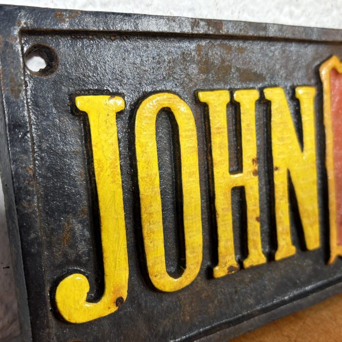 Lot 92: Vintage Cast Iron John Deere Sign - Image 3