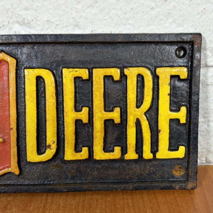 Lot 92: Vintage Cast Iron John Deere Sign - Image 6