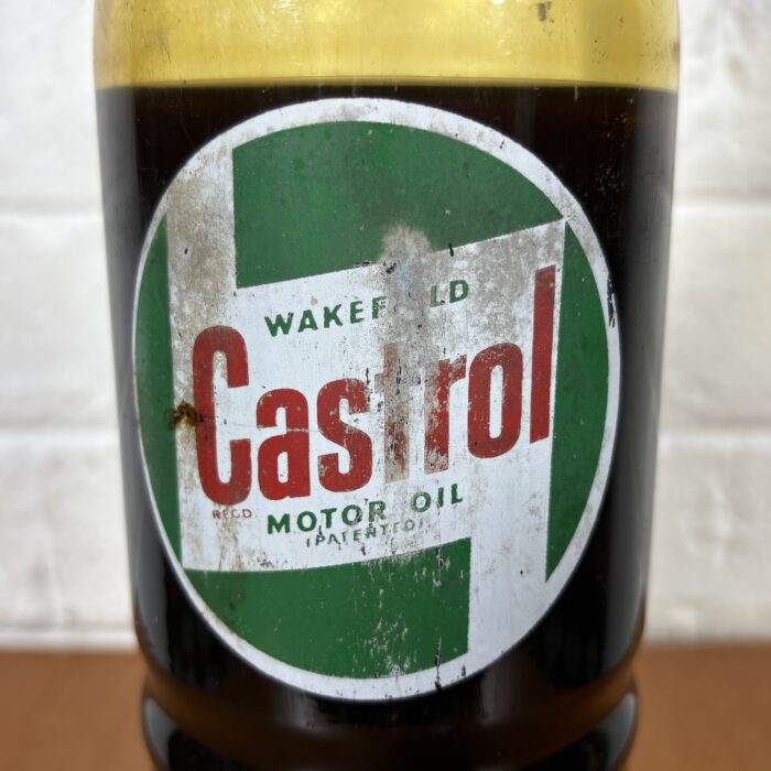 Lot 56: Vintage 1960s Castrol Motor Oil Glass Bottle - Image 3