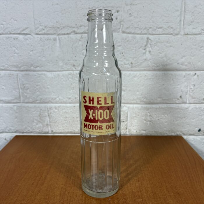 Lot 32: Vintage 1960s Shell X-100 Glass Bottle