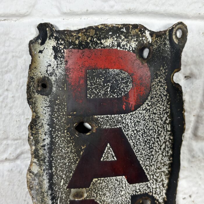 Lot 80: Vintage 'Danger Live Wire' Sign - Image 2