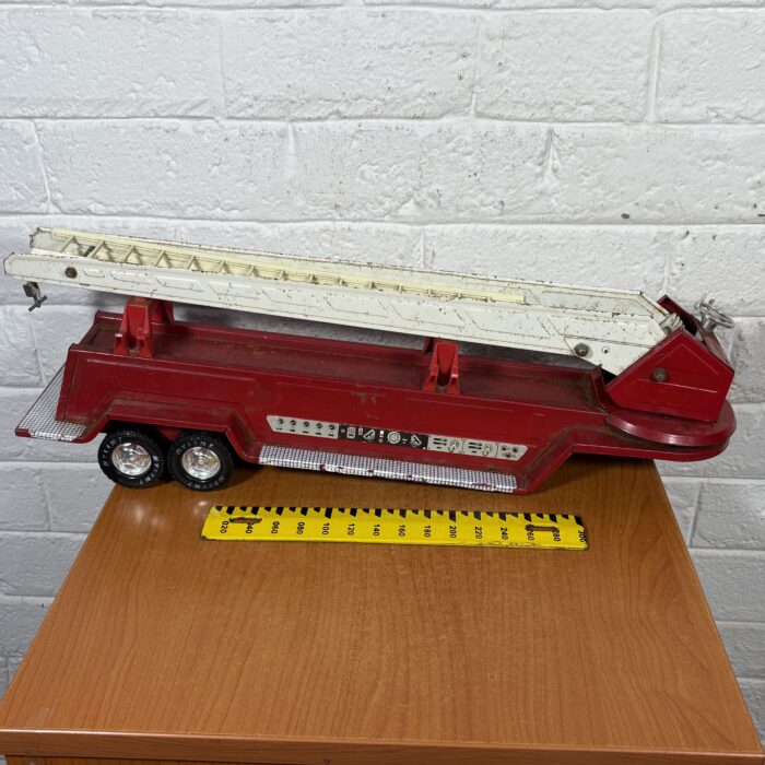 Lot 84: Vintage Pressed Metal Nylint Fire Department Model Truck - Image 16