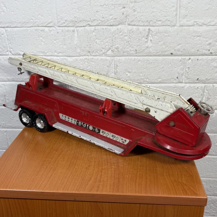 Lot 84: Vintage Pressed Metal Nylint Fire Department Model Truck - Image 10