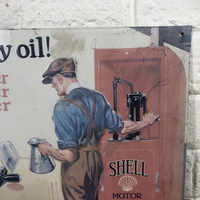 Vintage Shell Metal Sign (Official Licensed Product) ~ Made in Great Britain - Image 5