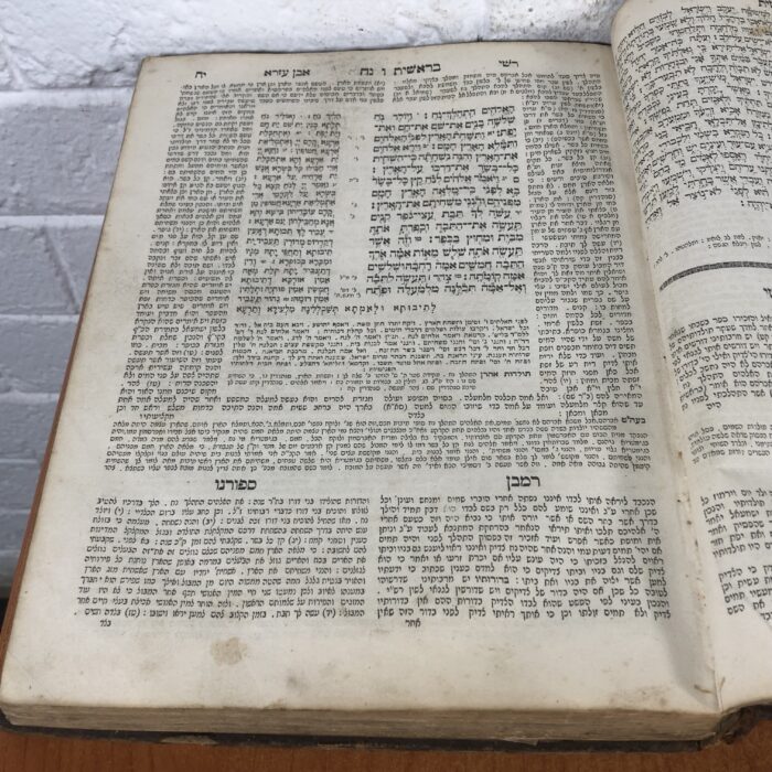 RARE Large Antique 1860s Jewish Talmud - Image 5