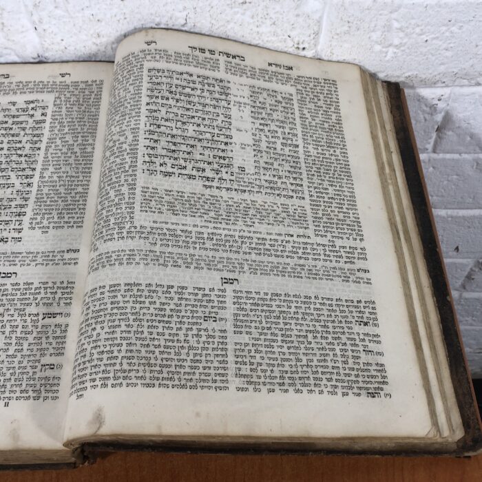 RARE Large Antique 1860s Jewish Talmud - Image 6