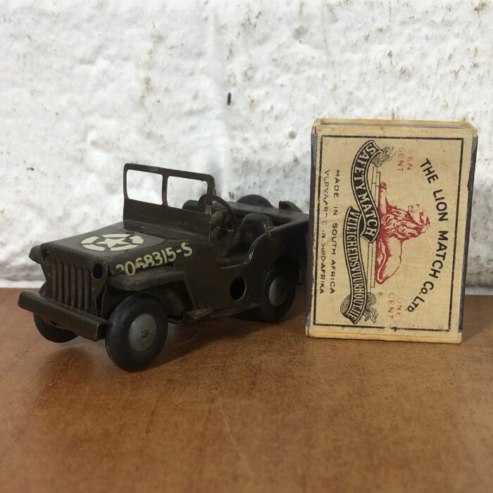 Vintage Tri-ang Minic Toy Army Jeep Model (Made in England) - Image 8