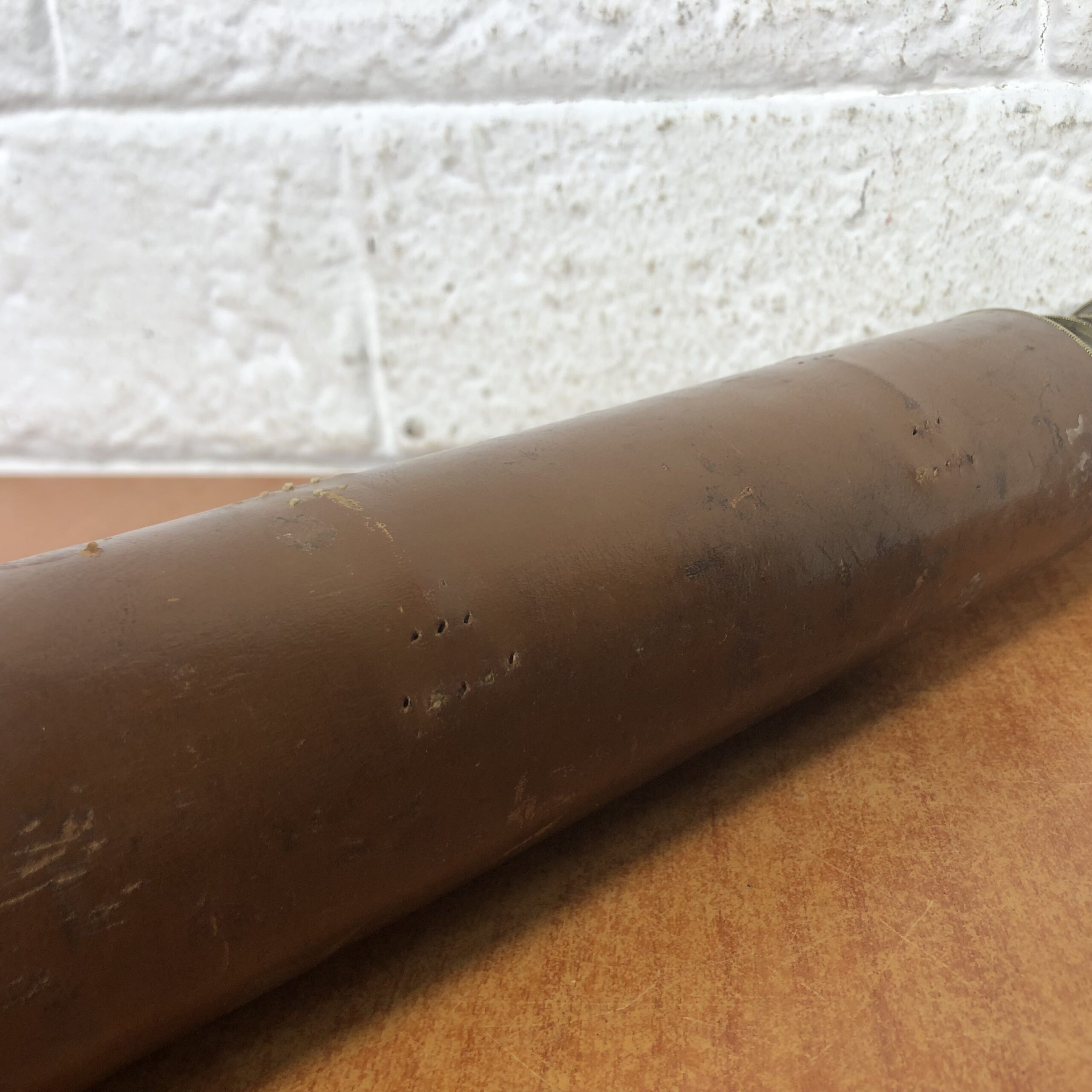 Vintage Extendable Leather & Brass Extendable Telescope - Image 4