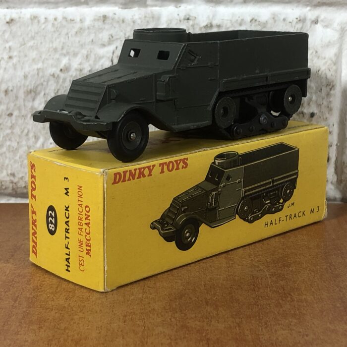 Vintage Dinky Toys Half-Track M3 Military Vehicle (Made in France)