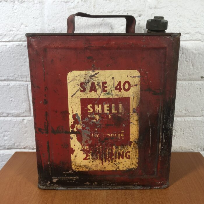 Vintage Shell X-100 Oil Container (2 Gallon)