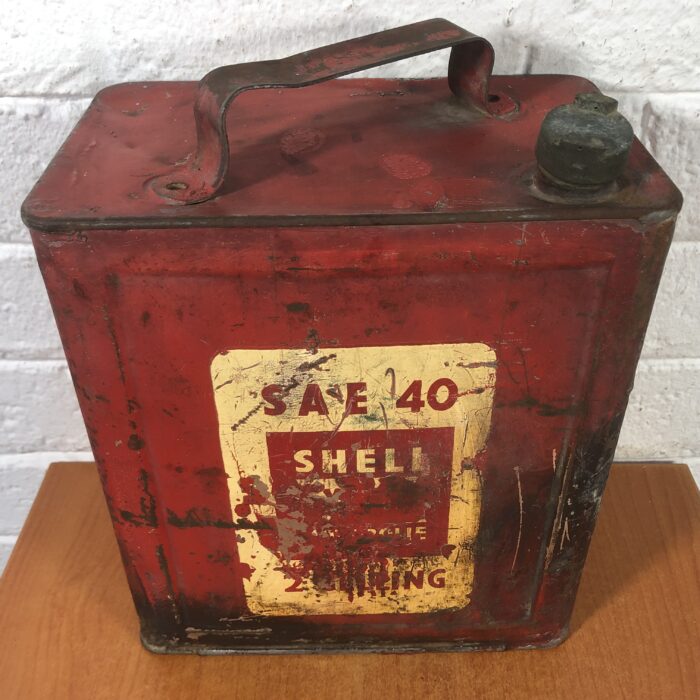 Vintage Shell X-100 Oil Container (2 Gallon) - Image 2