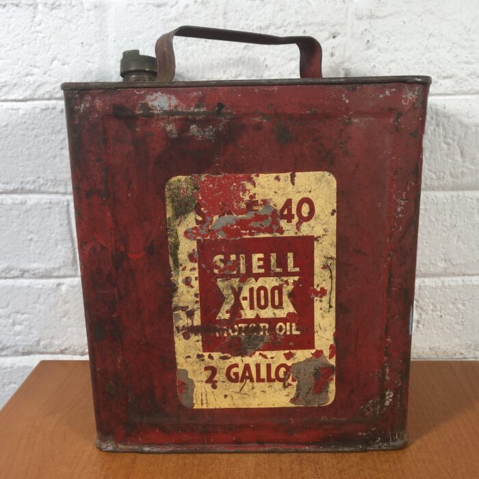 Vintage Shell X-100 Oil Container (2 Gallon) - Image 6