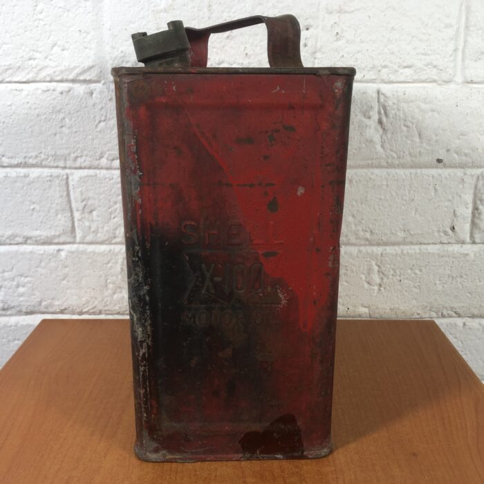 Vintage Shell X-100 Oil Container (2 Gallon) - Image 8