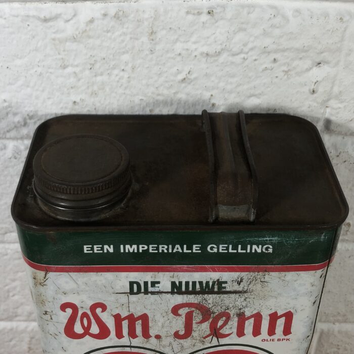 Vintage Wm Penn & Total Oil Containers (One Gallon) - Image 3