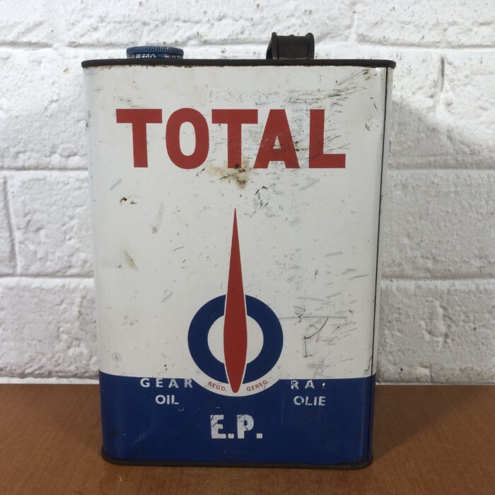 Vintage Wm Penn & Total Oil Containers (One Gallon) - Image 7