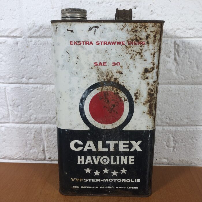 Vintage Shell & Caltex Oil Containers (One Gallon) - Image 8