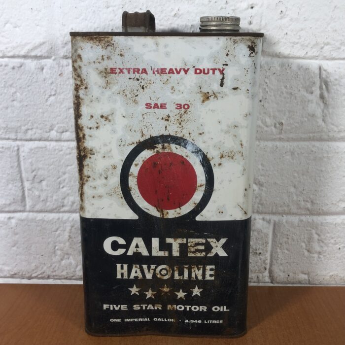 Vintage Shell & Caltex Oil Containers (One Gallon) - Image 12