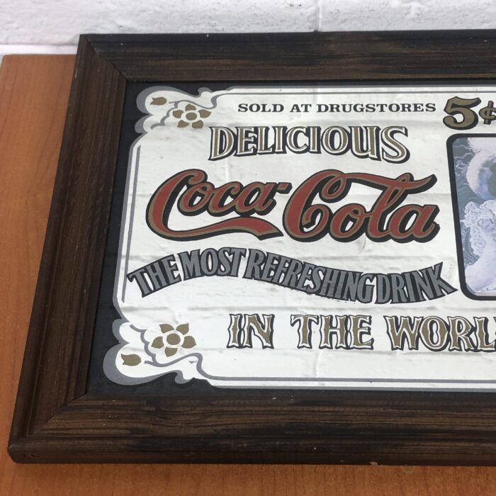 Vintage Coca Cola Mirror - Image 2