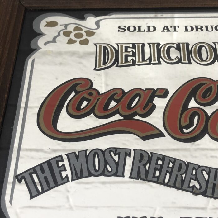Vintage Coca Cola Mirror - Image 3