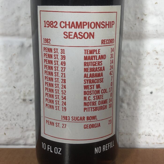 Vintage Coca Cola Penn State 1982 National Champions Bottle - Image 6