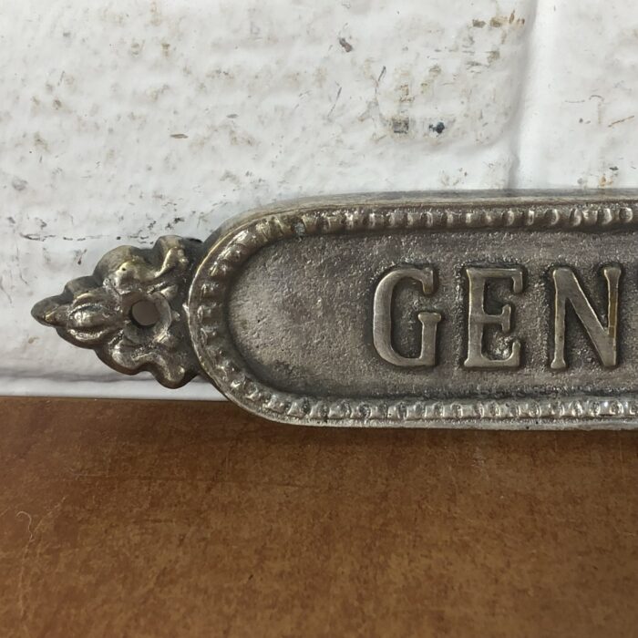 Vintage Ladies & Gents Bathroom Signs - Image 3