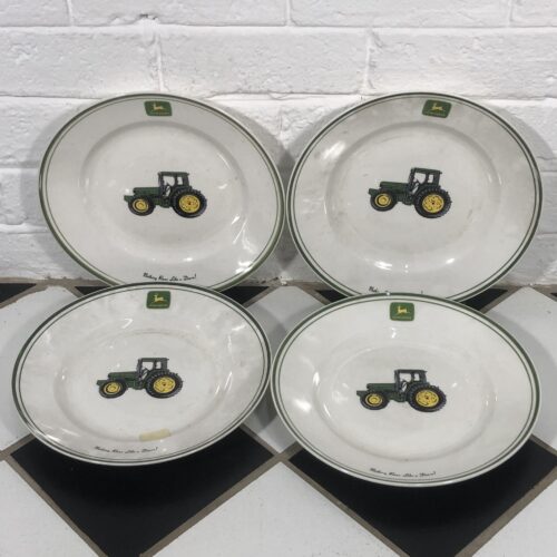 Set of John Deere Porcelain Plates (Official Licensed Product)