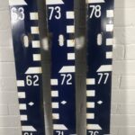 3 Vintage Water-Level Enamel Signs - Image 3