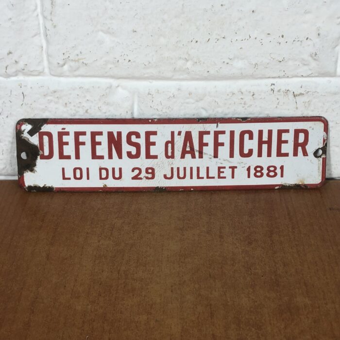 Vintage Enamel Sign