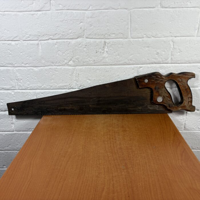 Vintage Henry Disston & Sons USA No.1 Saw Clamp with Saw - Image 11
