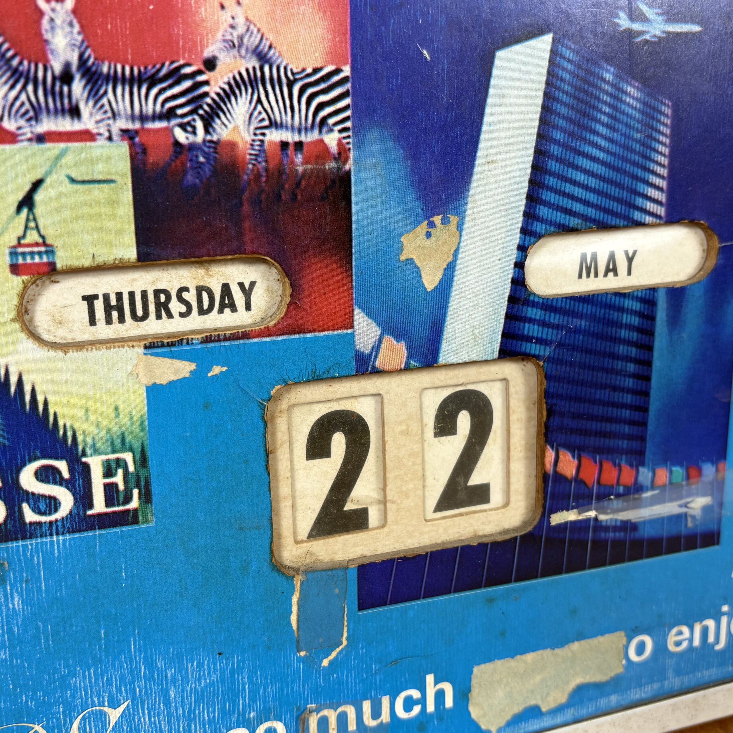 Vintage Peter Stuyvesant Cigarette Rotating Calendar Poster AuctionGiant