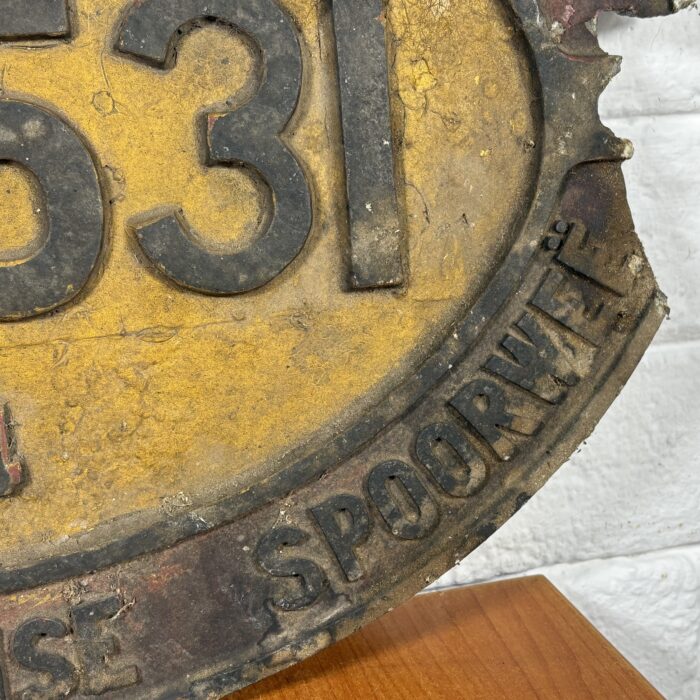 Vintage Cast Aluminium Locomotive Number Plate - Image 8