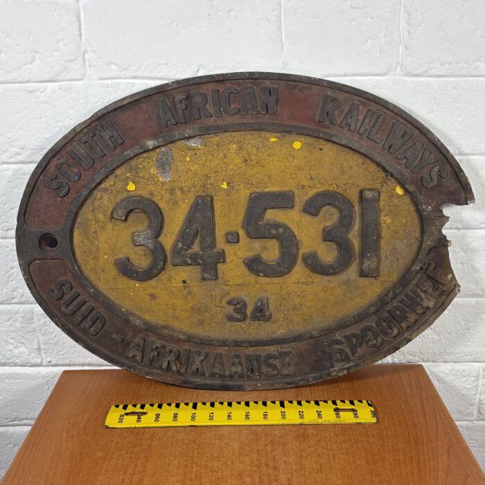 Vintage Cast Aluminium Locomotive Number Plate - Image 10