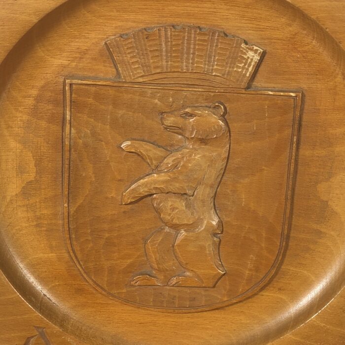 Vintage Wooden 'Berlin' Decorative Plate - Image 3