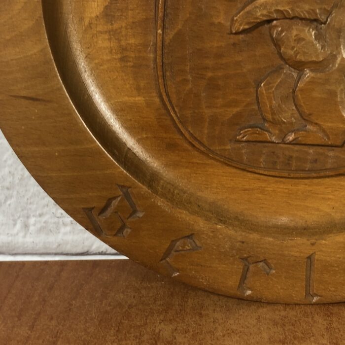 Vintage Wooden 'Berlin' Decorative Plate - Image 4