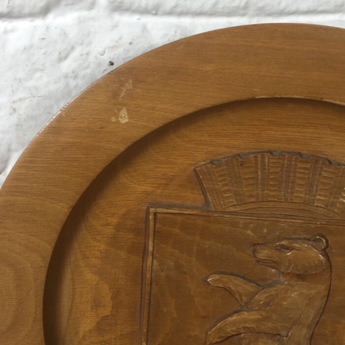 Vintage Wooden 'Berlin' Decorative Plate - Image 2