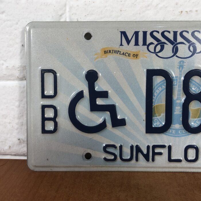 Vintage Mississippi USA Number Plate - Image 2
