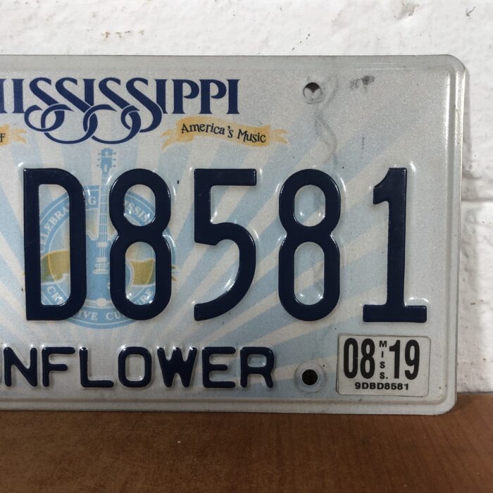 Vintage Mississippi USA Number Plate - Image 3