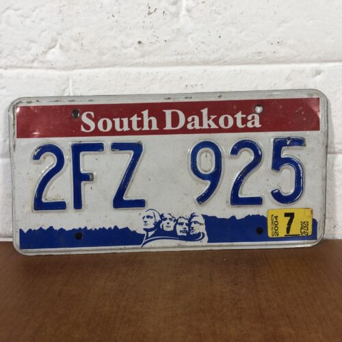Vintage South Dakota USA Number Plate