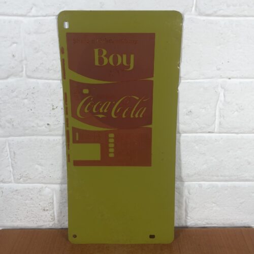 Vintage Coca Cola Can Printing Stamp Plaque