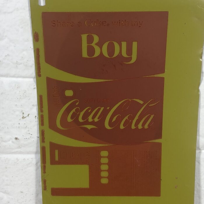 Vintage Coca Cola Can Printing Stamp Plaque - Image 2