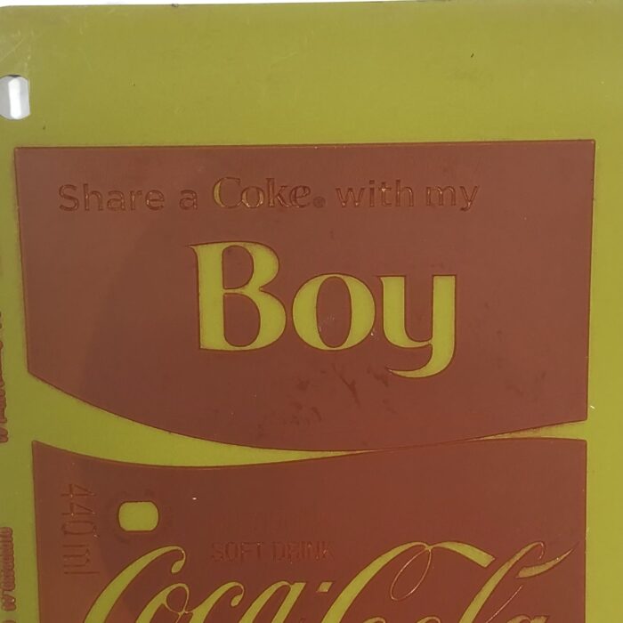Vintage Coca Cola Can Printing Stamp Plaque - Image 3